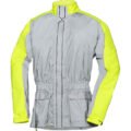 SILVER REFLEX ST RAIN JACKET NEON GRAY