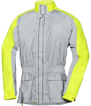 SILVER REFLEX ST RAIN JACKET NEON GRAY